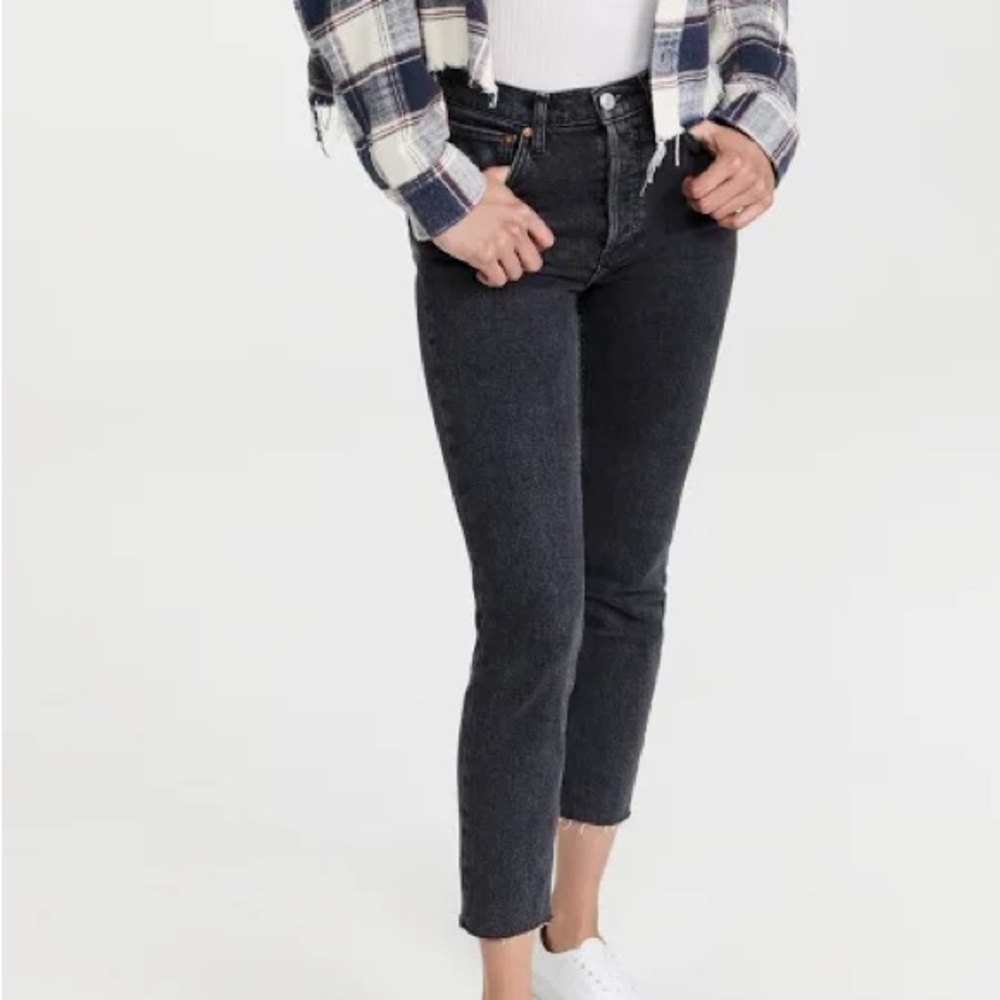 Re/Done 90’s High Rise Ankle Crop Jean